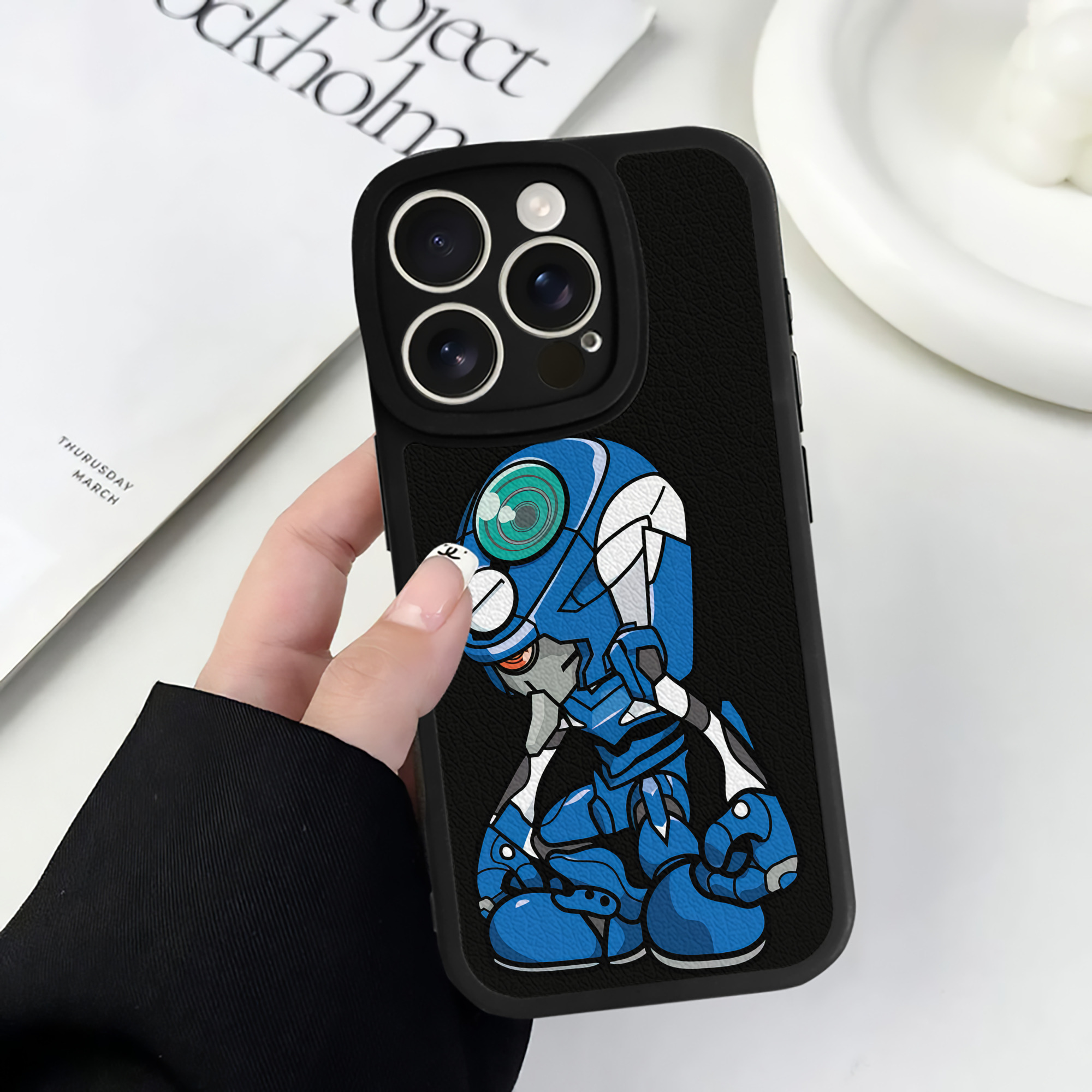 （画像用） EVA 新世紀エヴァンゲリオン 【iPhone 16シリーズ対応】シリコンスマホケース（レザー調） 材質：シリコン